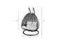 Virasat Double Seater Hanging Swing With Stand For Balcony, Garden Swing (White)-VIRASAT FURNITURE & FURNISHING