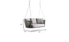 Virasat Double Seater Hanging Swing Without Stand For Balcony, Garden Swing (Grey) Braided & Rope-VIRASAT FURNITURE & FURNISHING
