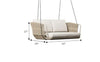 Virasat Double Seater Hanging Swing Without Stand For Balcony, Garden Swing (Beige) Braided & Rope-VIRASAT FURNITURE & FURNISHING