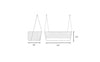 Virasat Double Seater Hanging Swing Without Stand For Balcony, Garden Swing Braided & Rope-VIRASAT FURNITURE & FURNISHING