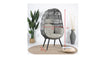 Virasat Single Seater Swing Basket For Balcony & Garden (Grey)-VIRASAT FURNITURE & FURNISHING