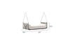 Virasat Double Seater Hanging Swing Without Stand For Balcony, Garden Swing (Grey) Braided & Rope-VIRASAT FURNITURE & FURNISHING