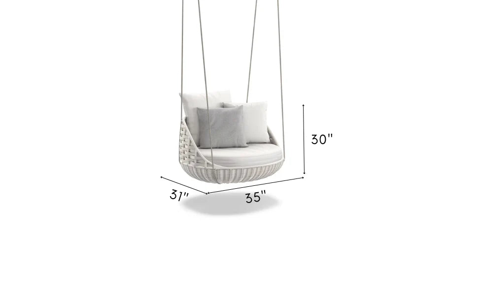 VIRASAT FURNITURE SINGLE SEATER HANGING SWING WITHOUT STAND FOR BALCONY & GARDEN SWING