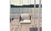 VIRASAT FURNITURE BENOIT SINGLE SEATER HANGING SWING WITHOUT STAND FOR BALCONY & GARDEN SWING (BEIGE) BRAIDED & ROPE