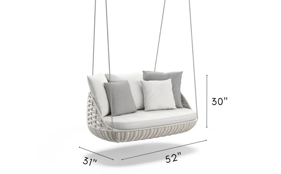 Virasat Double Seater Hanging Swing Without Stand For Balcony, Garden Swing-VIRASAT FURNITURE & FURNISHING