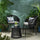 Virasat Outdoor Patio Seating Set 2 Chairs and 1 Table Set (Black) Braided & Rope-VIRASAT FURNITURE & FURNISHING
