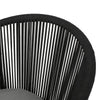 Virasat Outdoor Patio Seating Set 2 Chairs and 1 Table Set (Black) Braided & Rope-VIRASAT FURNITURE & FURNISHING