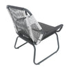 Virasat Outdoor Patio Seating Set 2 Chairs and 1 Table Set (White + Dark Grey)-VIRASAT FURNITURE & FURNISHING