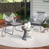 Virasat Outdoor Patio Seating Set 2 Chairs and 1 Table Set (White + Dark Grey)-VIRASAT FURNITURE & FURNISHING
