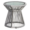 Virasat Outdoor Patio Seating Set 2 Chairs and 1 Table Set (White + Dark Grey)-VIRASAT FURNITURE & FURNISHING