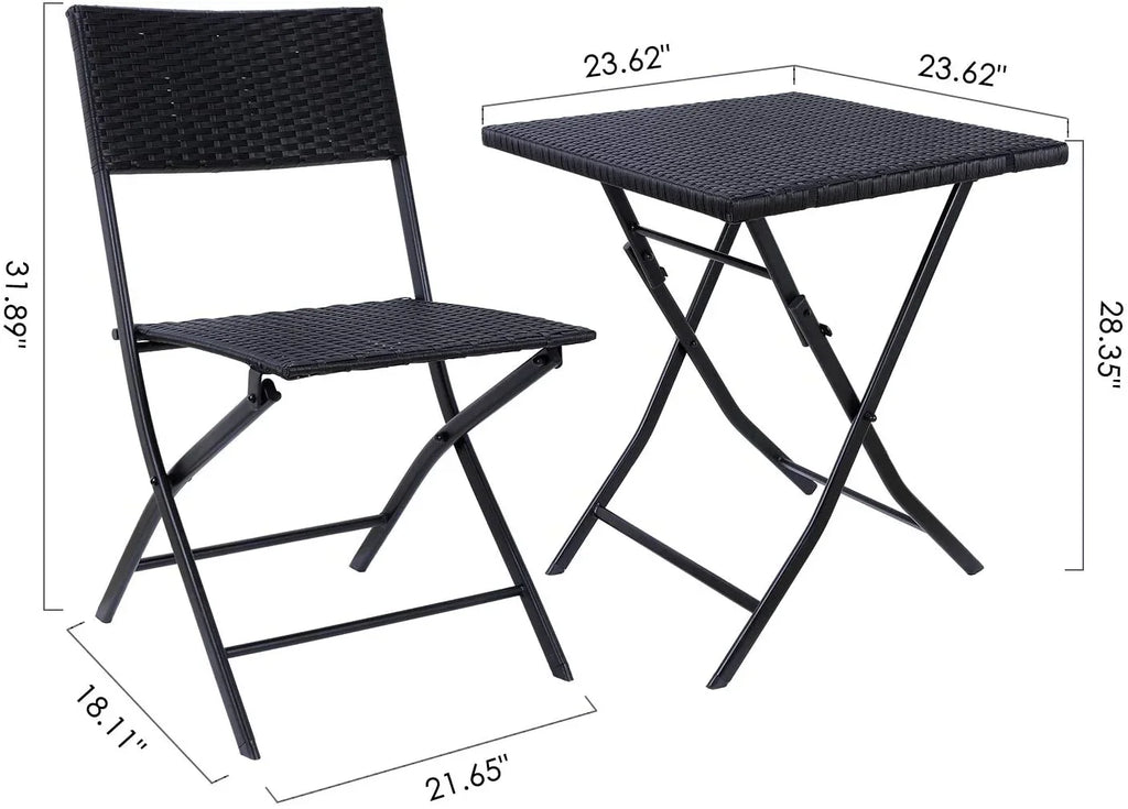 Virasat Outdoor Patio Seating Set 2 Chairs and 1 Table-VIRASAT FURNITURE & FURNISHING