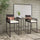 Virasat Outdoor Patio Bar Sets 2 Chairs 1 Table Brown-VIRASAT FURNITURE & FURNISHING