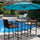 Virasat Outdoor Patio Bar Sets 2 Chairs 1 Table Brown-VIRASAT FURNITURE & FURNISHING