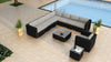 Virasat Outdoor Sofa Set 7 Seater, Single Seater, and 1 Center Table With 1 Side Table Set (Black)-VIRASAT FURNITURE & FURNISHING