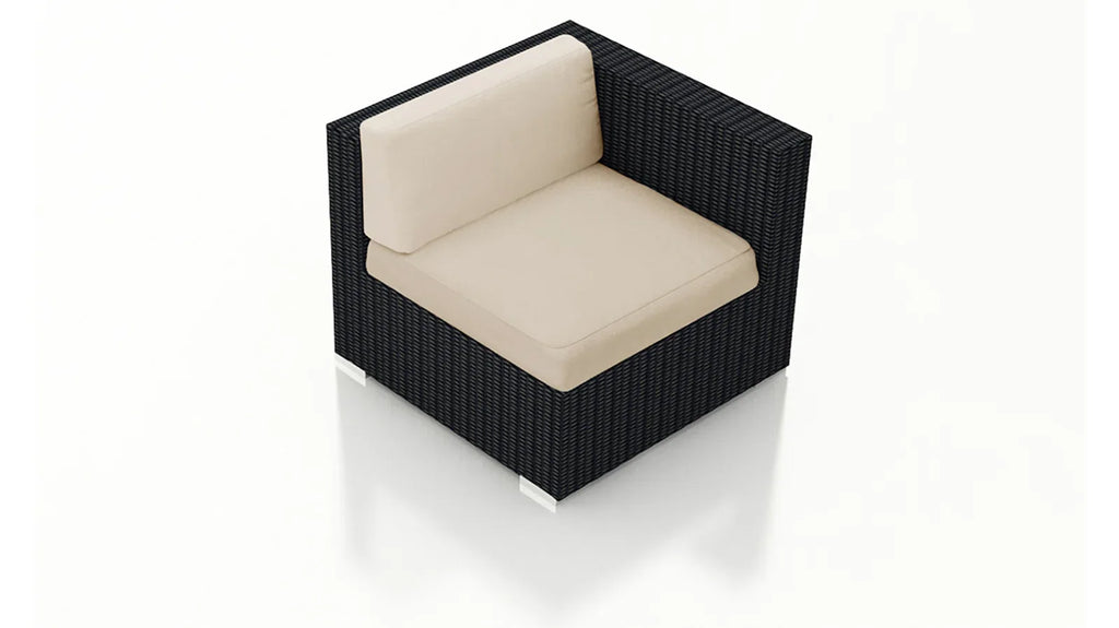 Virasat Outdoor Sofa Set 7 Seater, Single Seater, and 1 Center Table With 1 Side Table Set (Black)-VIRASAT FURNITURE & FURNISHING