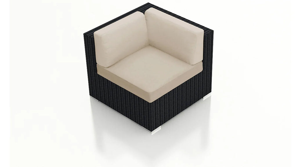 Virasat Outdoor Sofa Set 7 Seater, Single Seater, and 1 Center Table With 1 Side Table Set (Black)-VIRASAT FURNITURE & FURNISHING