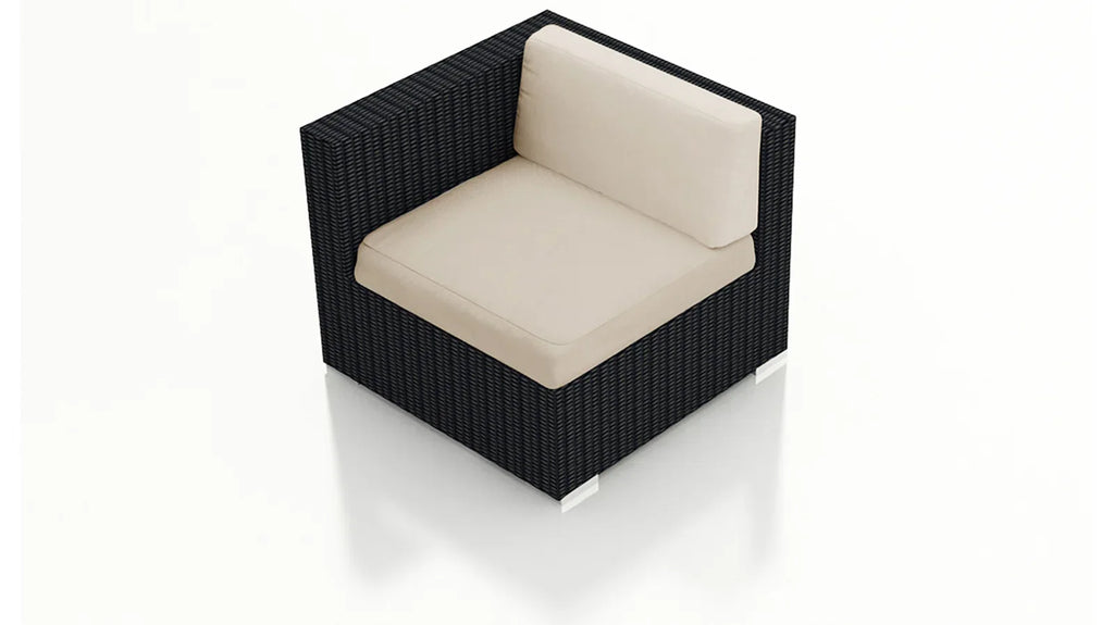 Virasat Outdoor Sofa Set 7 Seater, Single Seater, and 1 Center Table With 1 Side Table Set (Black)-VIRASAT FURNITURE & FURNISHING