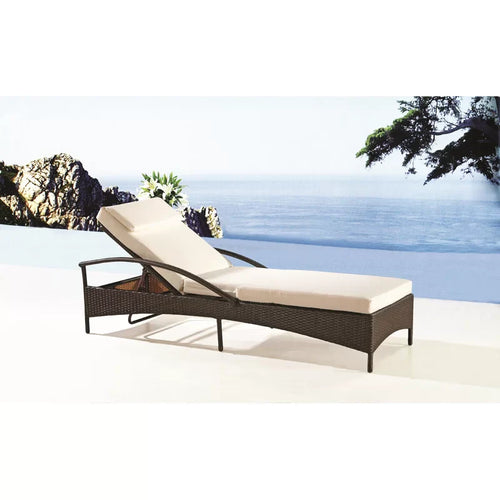 Virasat Outdoor Swimming Poolside Lounger Brown-VIRASAT FURNITURE & FURNISHING