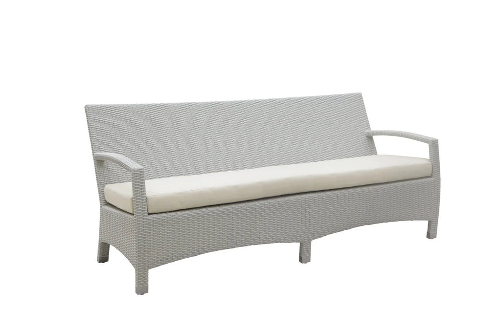 Virasat Outdoor Garden Balcony Sofa Set 3 Seater, 2 Seater With 2 Single Seater and 1 Center Table With 1 Side Table Set (White)-VIRASAT FURNITURE & FURNISHING