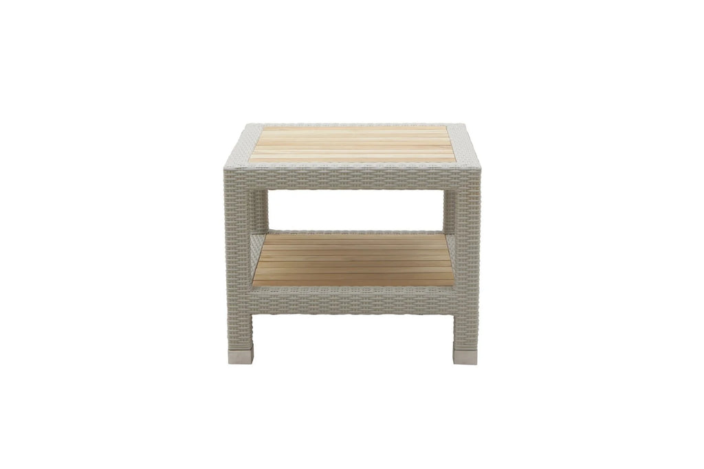 Virasat Outdoor Garden Balcony Sofa Set 3 Seater, 2 Seater With 2 Single Seater and 1 Center Table With 1 Side Table Set (White)-VIRASAT FURNITURE & FURNISHING