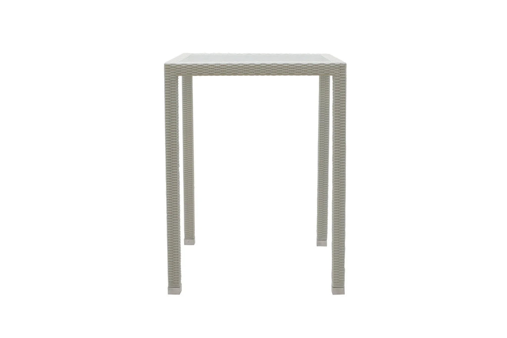 Virasat Outdoor Bar Sets 2 Chairs and 1 Table Patio Bar Set (Pearl White)-VIRASAT FURNITURE & FURNISHING