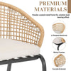 VIRASAT FURNITURE 3 Piece Garden Outdoor Rope Patio Set