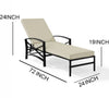 Virasat Outdoor Swimming Poolside Lounger Black-VIRASAT FURNITURE & FURNISHING