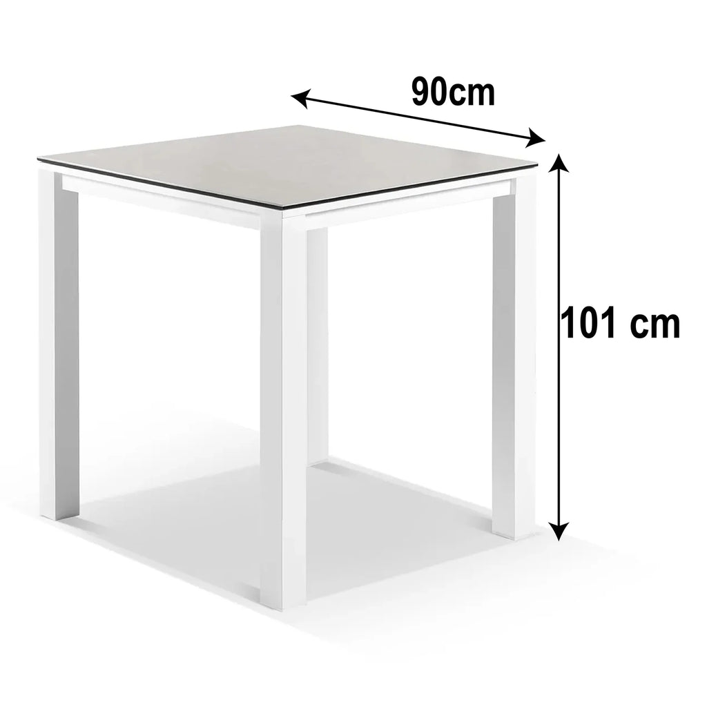Virasat Outdoor Bar Sets 4 Chairs and 1 Table Patio Bar Set (White)-VIRASAT FURNITURE & FURNISHING