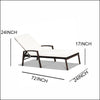 Virasat Outdoor Swimming Poolside Lounger Set of 2 Black-VIRASAT FURNITURE & FURNISHING