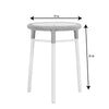Virasat Outdoor Patio Seating Set 2 Chairs and 1 Table Set (Silver + White) Braided & Rope-VIRASAT FURNITURE & FURNISHING
