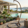 Virasat Outdoor Indoor Swing Jhula Hammocks Brown Stand