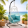Virasat  Single Seater Hanging Swing With Stand For Balcony, Garden Swing