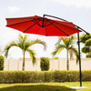 Virasat Luxury Side Pole Garden Umbrella With Stand Mahroon