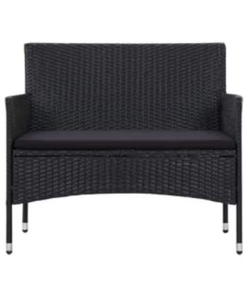 Virasat Outdoor 2 Seater Sofa Black Stylish Comfort