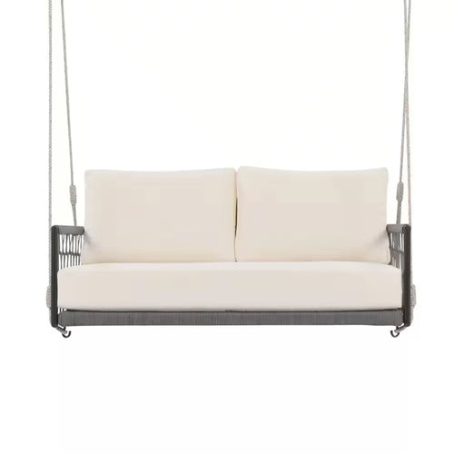 Virasat Three Seater Hanging Swing Without Stand For Balcony, Garden Swing Braid & Rope-VIRASAT FURNITURE & FURNISHING