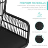 Virasat Outdoor Patio Seating Set 2 Chairs and 1 Table Set (Black)-VIRASAT FURNITURE & FURNISHING