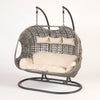 Virasat Three Seater Hanging Swing With Stand For Balcony, Garden Swing (Golden)-VIRASAT FURNITURE & FURNISHING