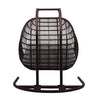 Virasat Double Seater Hanging Swing With Stand For Balcony, Garden Swing (Dark Brown)-VIRASAT FURNITURE & FURNISHING