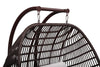 Virasat Double Seater Hanging Swing With Stand For Balcony, Garden Swing (Dark Brown)-VIRASAT FURNITURE & FURNISHING