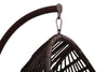 Virasat Single Seater Hanging Swing With Stand For Balcony, Garden (Dark Brown)-VIRASAT FURNITURE & FURNISHING