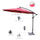 Virasat Luxury Side Pole Garden Umbrella With Stand Mahroon-VIRASAT FURNITURE & FURNISHING
