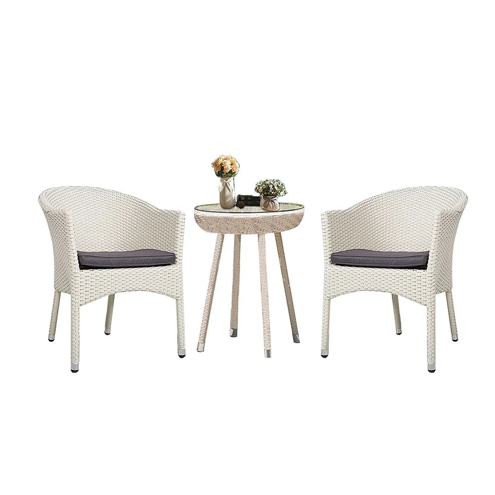 Virasat Outdoor Patio Seating Set 2 Chairs and 1 Table Set-VIRASAT FURNITURE & FURNISHING