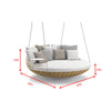 Virasat Three Seater Hanging Swing Without Stand For Balcony, Garden Swing-VIRASAT FURNITURE & FURNISHING