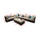VIRASAT FURNITURE OUTDOOR ROPE SOFA SET 8-SEATER WITH 2 OTTOMANS (BROWN)