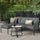 Virasat Outdoor Garden Balcony Sofa Set 4 Seater 1 Center Table Set (Dark Grey)-VIRASAT FURNITURE & FURNISHING