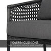 Virasat Outdoor Garden Balcony Sofa Set 4 Seater 1 Center Table Set (Dark Grey)-VIRASAT FURNITURE & FURNISHING