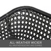 Virasat Outdoor Garden Balcony Sofa Set 4 Seater 1 Center Table Set (Dark Grey)-VIRASAT FURNITURE & FURNISHING