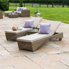 Virasat Outdoor Swimming Poolside Lounger Set of 2 (Arabica)-VIRASAT FURNITURE & FURNISHING