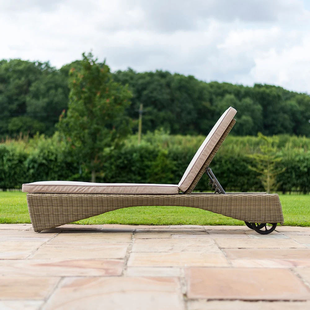 Virasat Outdoor Swimming Poolside Lounger Set of 2 (Arabica)-VIRASAT FURNITURE & FURNISHING