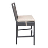 Virasat Outdoor Patio Bar Sets 4 Chairs and 1 Table (Dark Brown)-VIRASAT FURNITURE & FURNISHING